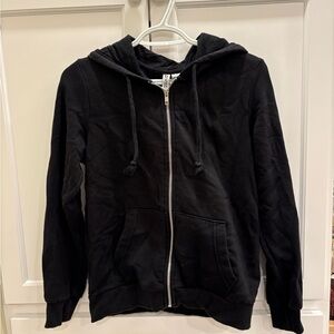 Black Zip-Up Hoodie